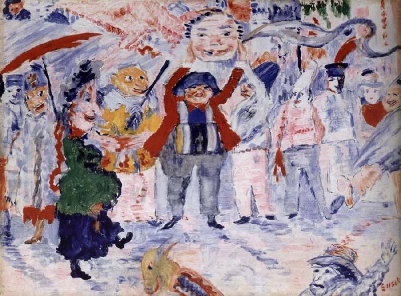 James Ensor Carnival in Flanders oil painting picture